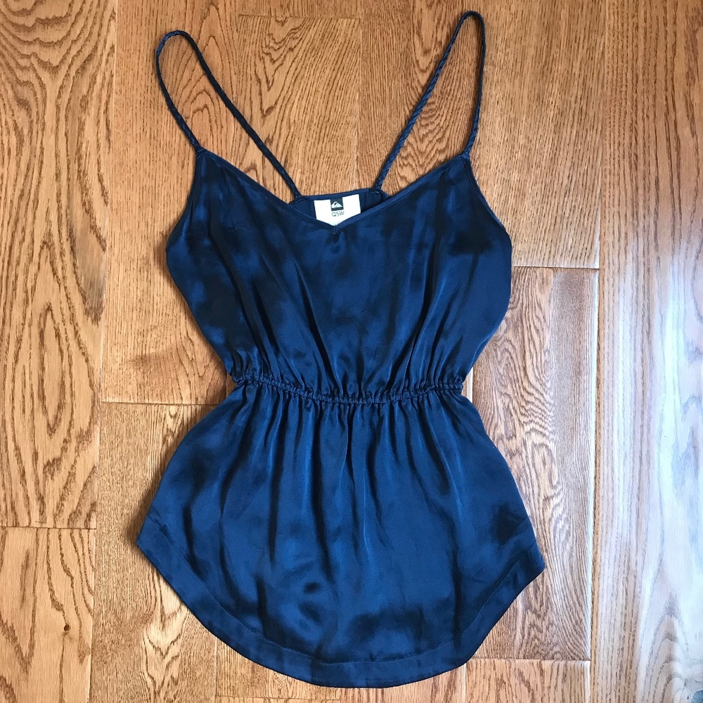 100% silk Quicksilver spaghetti strap top